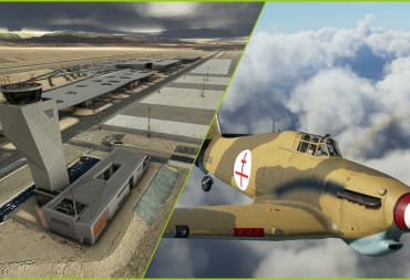 Hurricane Trop in Free French livery and Ramon Airport in Microsoft Flight Simulator