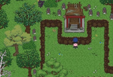 Spirittea Shrines Guide - Cover Image Standing in Front of the Shrine Near the Bathhouse