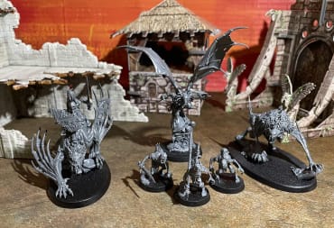 An image of some of the models included in the new Flesh-eater Courts Army Set Review