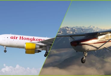 Microsoft Flight Simulator Cessna T207A and Airbus A300