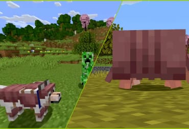 The Armadillo and Wolf Armor in Minecraft