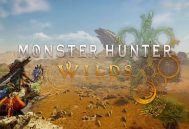 Monster Hunter Wilds reveal trailer shot showing the hunter riding a new companion looking over the field from a high stone top at a variety of animals in the fields