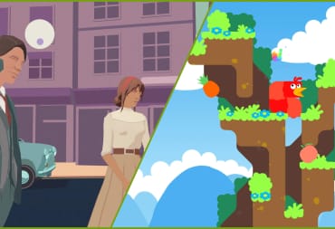 Screenshots from South of the Circle and Snakebird side-by-side