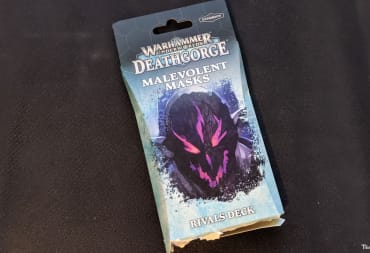 The box for the Malevolent Masks rivals deck as part of the latest season of Warhammer Underworlds