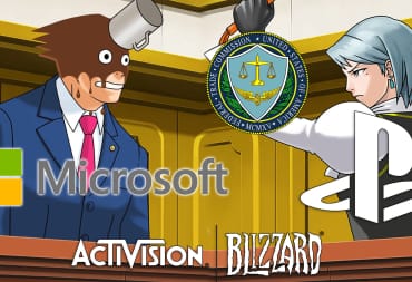 Microsoft nd Sony/FTC represented by Ace Attorney Characters