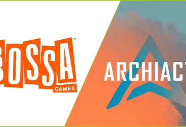 Logos of Bossa Studios and Archiact