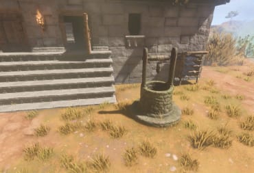 How to Get Water in Enshrouded - Cover Image Well Outside of a Stone Building in the Nomad Highlands
