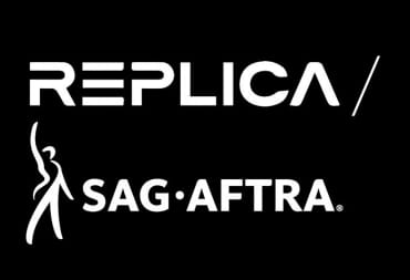 Replica Studios and SAG-AFTRA Logos