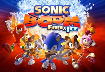 Artwork for Sonic Boom: Fire and Ice, depicting Sonic and his pals in their Sonic Boom design styles