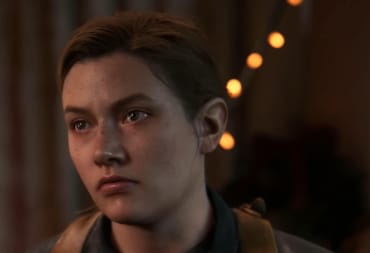 A close-up of Abby in The Last of Us Part II, intended to represent the character's casting in The Last of Us season 2