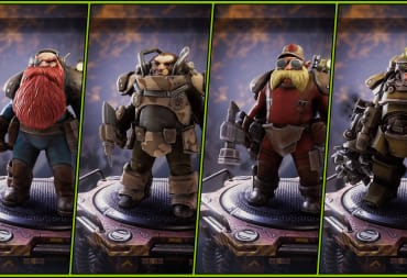 Deep Rock Galactic: Survivor Classes Guide - Cover Image Scout Gunner Engineer and Driller Standing on Platforms