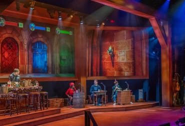 A screenshot of set decorations from The Twenty-Sided Tavern, a Dungeons & Dragons theatrical production.
