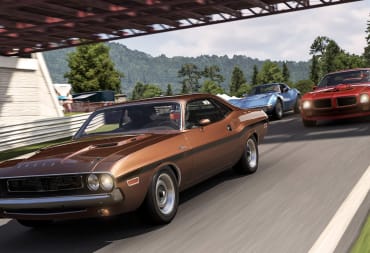 Several classic cars racing along a track in Forza Motorsport 6