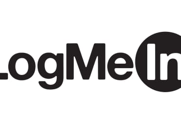 The LogMeIn logo against a white background