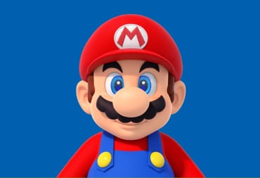Mario against a blue background, representing Nintendo at E3 2017 (or not, as the case may be)