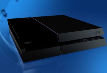 The original PS4 against a blue background