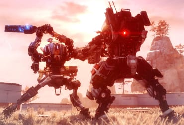 Two mechs doing battle in Titanfall 2