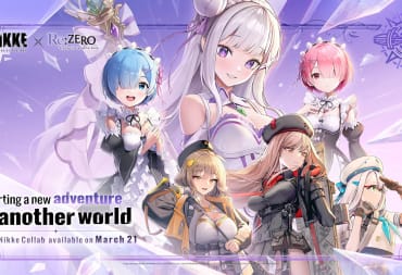 Goddess of Victory: Nikke X Re:ZERO -Starting Life in Another World- crossover art