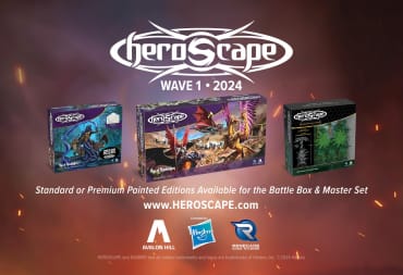 A promotional image of Heroscape 2024 products including new terrain