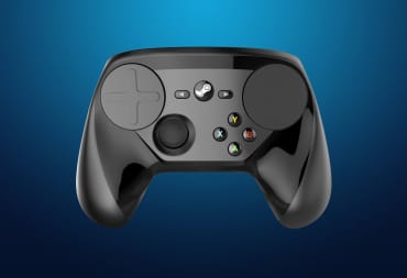 A frontal view of the Steam Controller