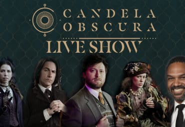 The Candela Obscura Live Show players including Matt Mercer, Laura Bailey, Marisha Rey, Spenser Starke, and Khary Payton