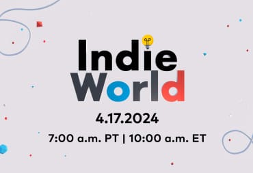 The Nintendo Indie World showcase logo against a gray background