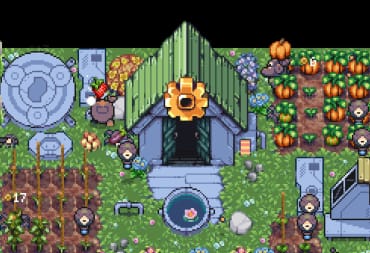 A pretty-looking house and garden in Rusty's Retirement