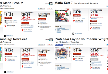 Gamestop Price Examples