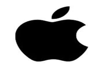 Black Apple logo