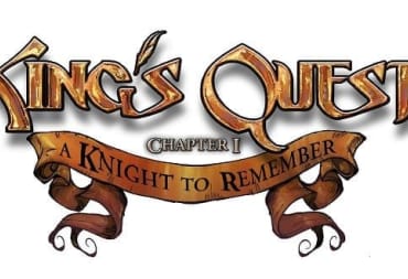 King's Quest Logo Displaying the word's King's QUest in an old-english style font. 