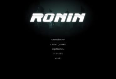 Ronin Title Screen