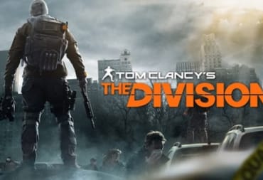 ARtwork depiciting the ruins of a bombed city with a soldier in the foreground with his back to the audience. To the right of the figure the words "Tom Clancy's The Division" are written. 