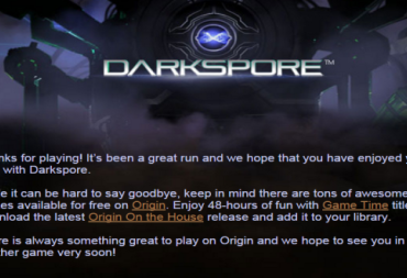 darkspore shutdown