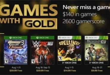Games With Gold August 2016