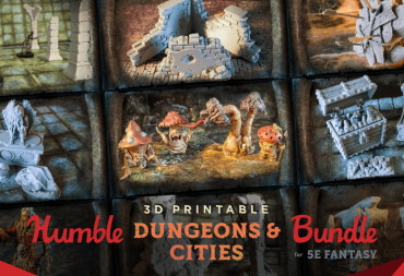 humble bundle 3d printable dungeons and cities bundle for 5e